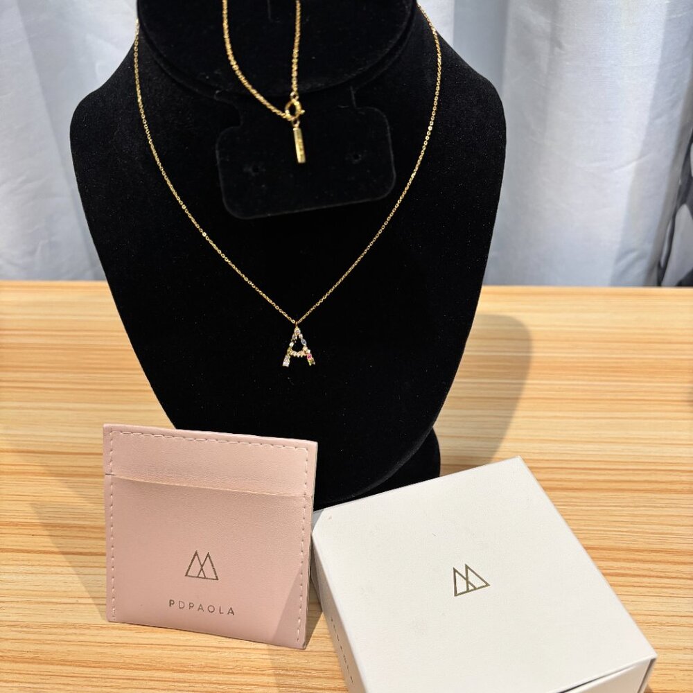 NWT PDPaola Initial Necklace